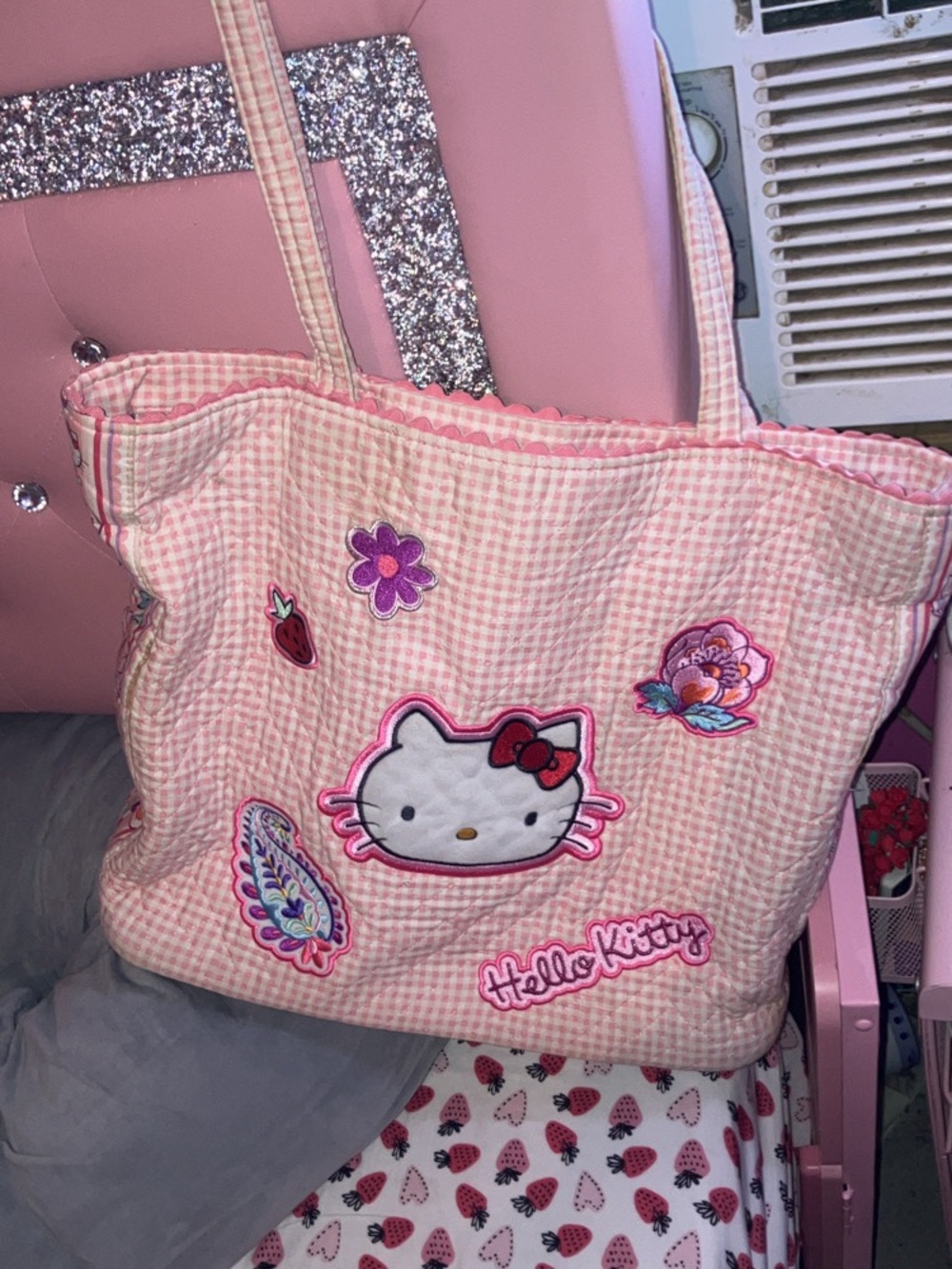 Vera Bradley Pink & Purple Hello Kitty Large Tote